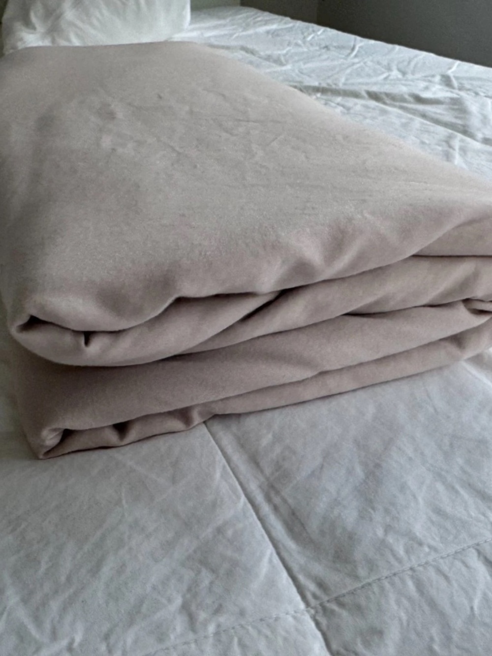 Parachute Sateen Duvet Cover Full/Queen Size In Pink Blush Color Retails $240
